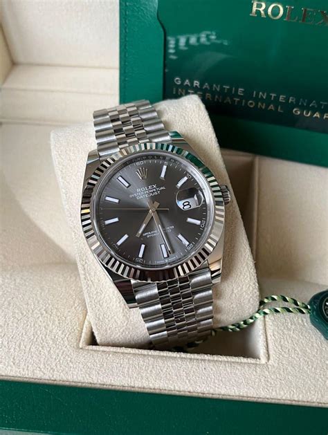 rolex datejust 41 jubilee rhodium